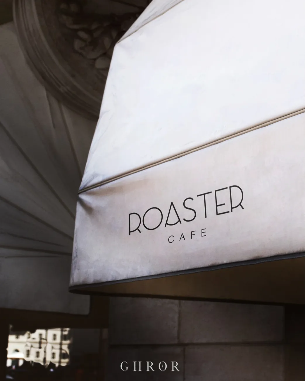 Roaster Cafe — Storefront awning